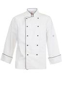 EXEC CHEF JACKET WITH PIPING  LONG SLEEVE