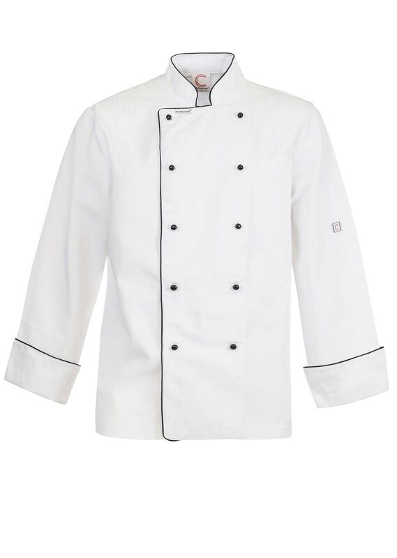 EXEC CHEF JACKET WITH PIPING  LONG SLEEVE