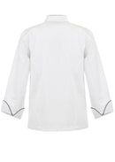 EXEC CHEF JACKET WITH PIPING  LONG SLEEVE