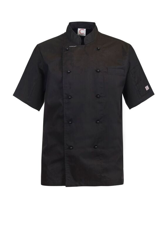 EXEC CHEF JACKET SHORT LEEVE LIGHT WEIGHT