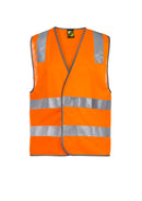 UNISEX HI VIS VEST WITH TAPE WV7001