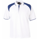 CLUB 1022 MENS S/S POLOS White/Navy, Black/White Stock Clearance