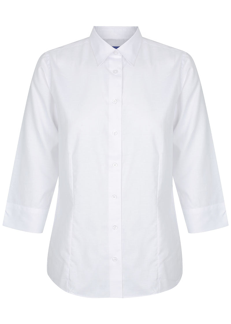 Women'sOxford 1025WL OXFORD WEAVE 3/4 SLEEVE SHIRT