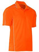 Cool Mesh Polo with Reflective Piping BK1425