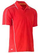Cool Mesh Polo with Reflective Piping BK1425