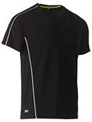 Cool Mesh Tee with Reflective Piping BK1426