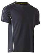 Cool Mesh Tee with Reflective Piping BK1426