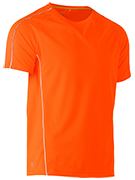 Cool Mesh Tee with Reflective Piping BK1426