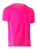 Cool Mesh Tee with Reflective Piping BK1426