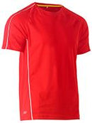 Cool Mesh Tee with Reflective Piping BK1426