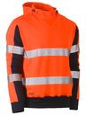 Taped Two Tone Hi Vis Contrast 4 Way Stretchy Hoodie BK6815T