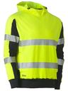 Taped Two Tone Hi Vis Contrast 4 Way Stretchy Hoodie BK6815T