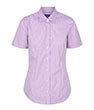 Women's Westgarth 1637WS GINGHAM SHORT SLEEVE SHIRT LILAC