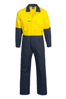 HI VIS TWO TONE COTTON DRILL COVERALLS WC3051