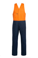 TWO TONE COTTON DRILL ROUGHALL WITH ELASTIC STRAPS WR3063