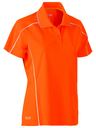 Women's Cool Mesh Polo with Reflective Piping BKL1425