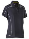 Women's Cool Mesh Polo with Reflective Piping BKL1425