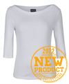 C OF C LADIES 3/4 SLEEVE BOAT NECK TEE 1BT3