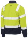 Taped Two Tone Hi Vis Bomber Jacket with Padded Lining BJ6730T