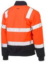 Taped Two Tone Hi Vis Bomber Jacket with Padded Lining BJ6730T