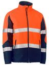 Taped Hi Vis Puffer Jacket with Stand Collar BJ6829T