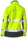 Women's Taped Two Tone Hi Vis Soft Shell Jacket BJL6059T