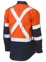 X Taped Biomotion Two Tone Hi Vis Lightweight Drill Shirt BS6696XT