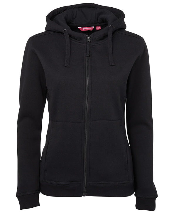 LADIES FULL ZIP FLEECY HOODIE 3HJ1