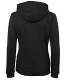 LADIES FULL ZIP FLEECY HOODIE 3HJ1