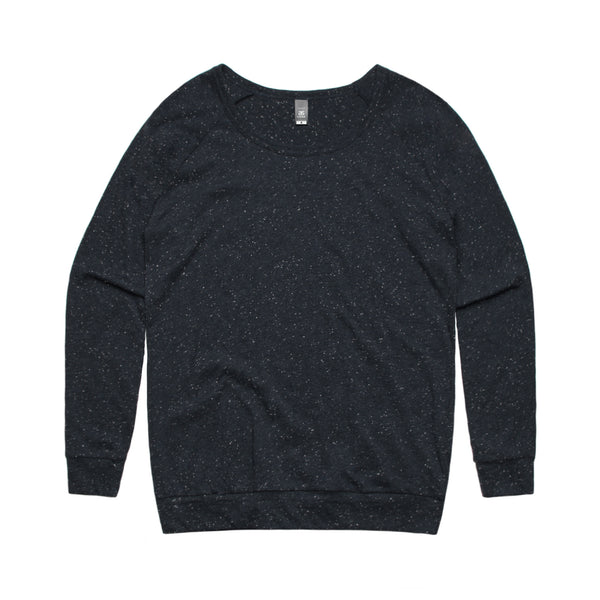 ASColour SLOUCH CREW Long Sleeve- 4016 Navy Heather Size M Stock Clearance