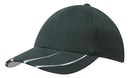 Brushed Heavy Cotton Cap with Laminated Two-Tone Peak