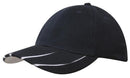 Brushed Heavy Cotton Cap with Laminated Two-Tone Peak