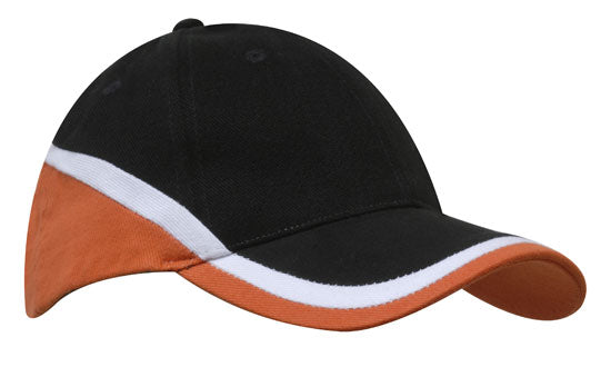 Brushed Heavy Cotton Tri-Coloured Cap