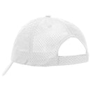 Brushed Heavy Cotton Cap with Mesh Inserts on Peak Black/White