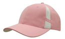 Brushed Heavy Cotton Cap with Crown Inserts & Contrasting Peak Under & Strap