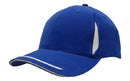 Brushed Heavy Cotton Cap with Crown Inserts, Peak Trim & Sandwich