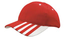 Sandwich Mesh Cap with Striping on Peak