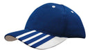 Sandwich Mesh Cap with Striping on Peak