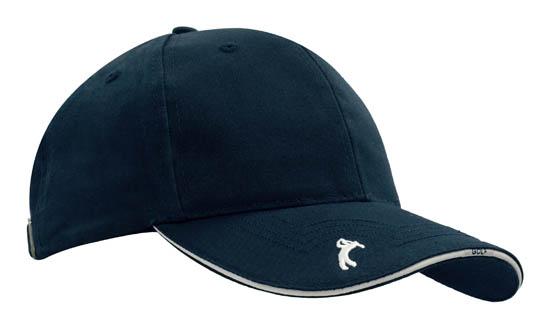Chino Twill Golf Cap with Peak Embroidery