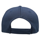 Brushed Heavy Cotton Cap with Indented Peak Black/White/Gold