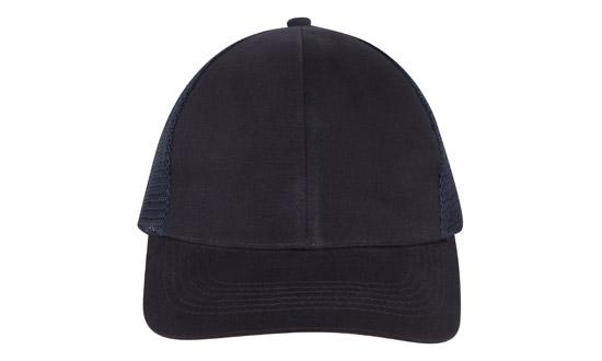Brushed Cotton Cap with Mesh Back