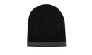 Roll Down Two Tone Acrylic Beanie