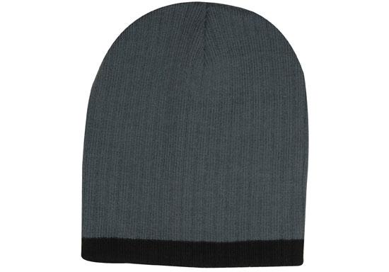 Two Tone Cable Knit Beanie