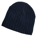 Cable Knit Beanie OSFA / Dark Grey