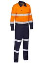 Taped Hi Vis Work Coverall with Waist Zip Opening BC6066T