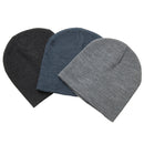 Heather Skull Beanie OSFA / Grey