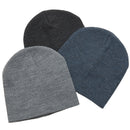 Heather Skull Beanie OSFA / Grey