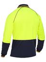 Two Tone Hi Vis Long Sleeve Polo BK6440