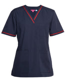 LADIES CONTRAST SCRUBS TOP 4SCT1