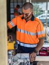 Taped Hi Vis Polyester Mesh Polo BK1219T